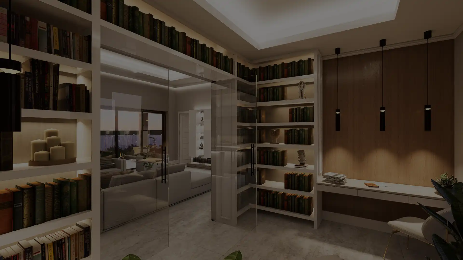 Cozy home library