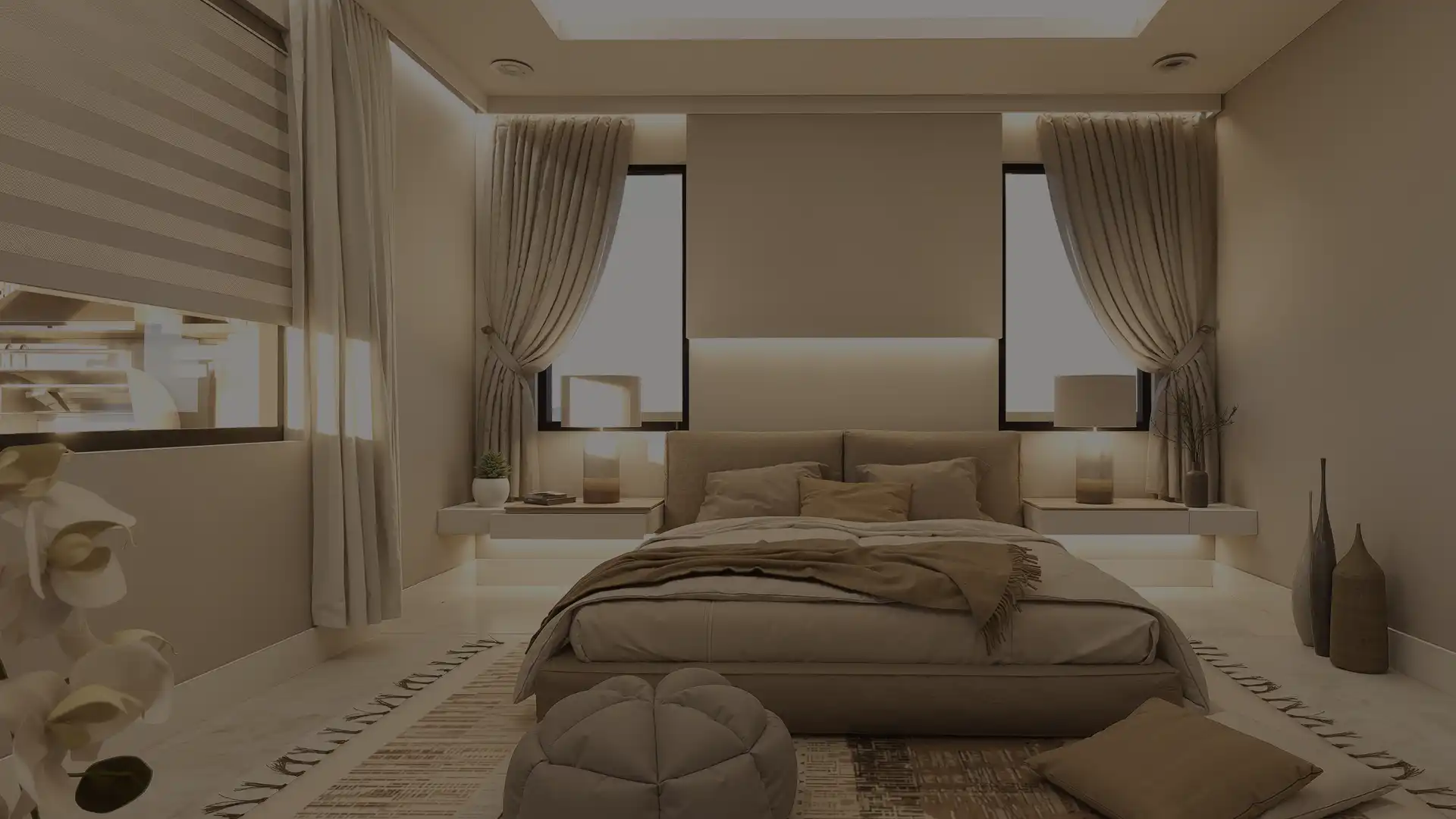 Minimal modern bedroom